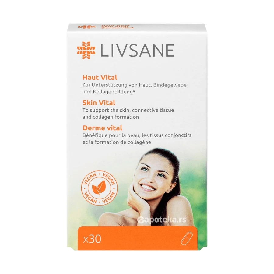 LIVSANE Vitamini za Kožu 30 Kapsula, eApoteka