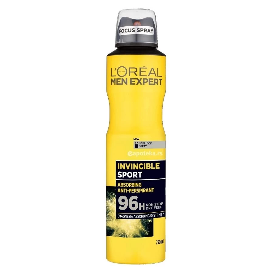 L'Oréal Men Expert Invincible Sport 96H Anti-Perspirant Deodorant 150 mL