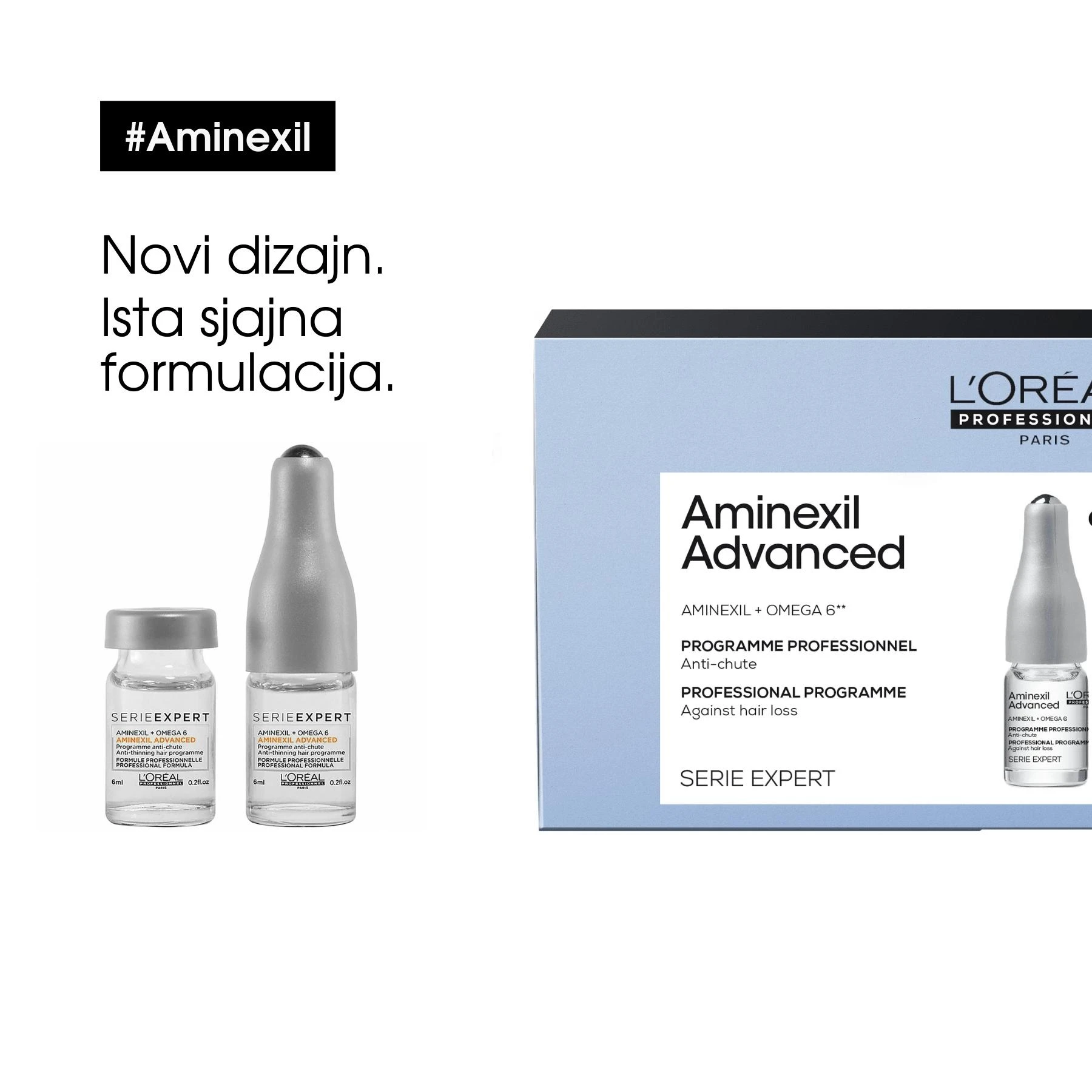 L’Oréal Professionnel Serie Expert Aminexil Advanced Ampula Protiv Opadanja Kose 42x6 mL