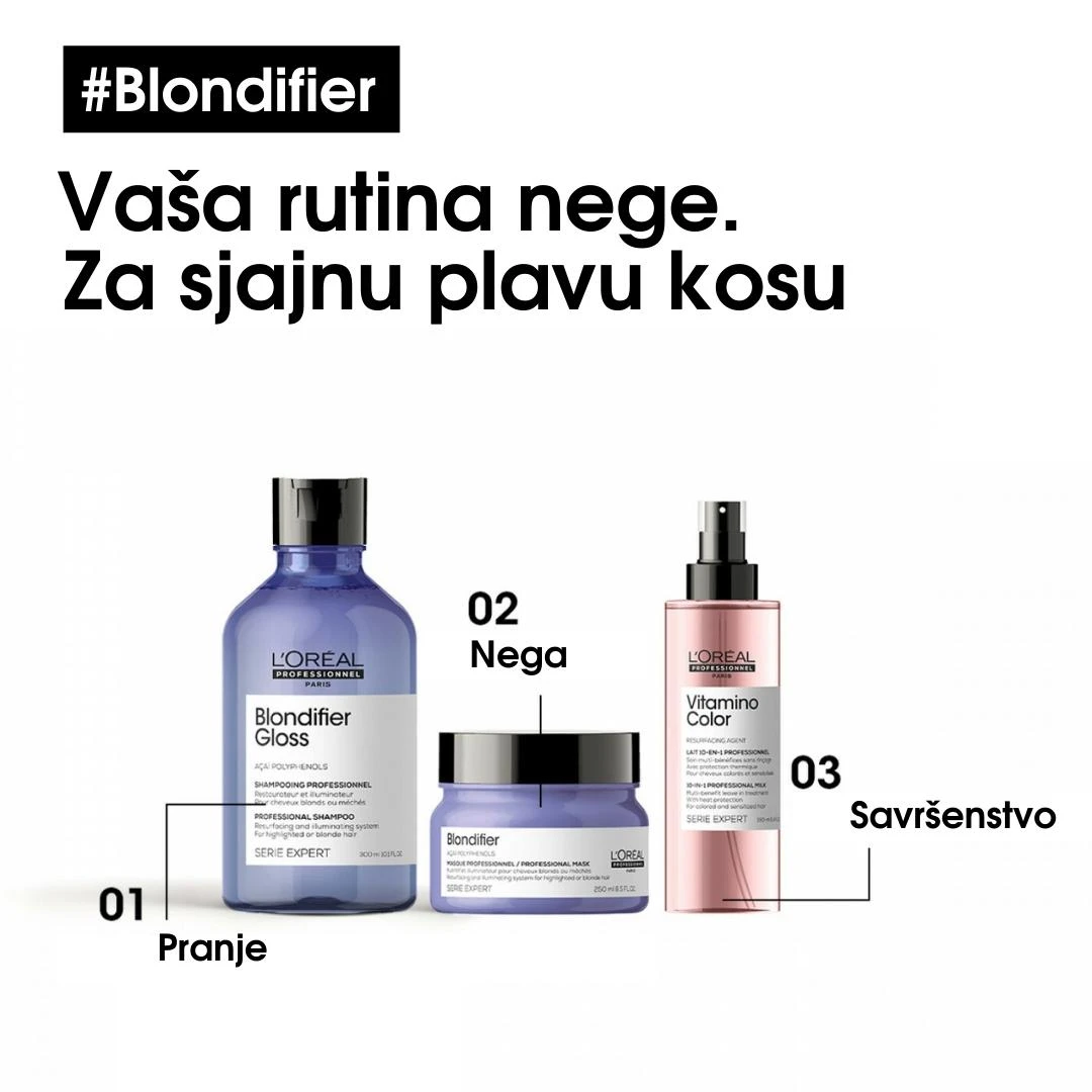 LOREAL Professionnel SERIE EXPERT Blondifier GLOSS  Šampon za Sjaj Kose 300 mL