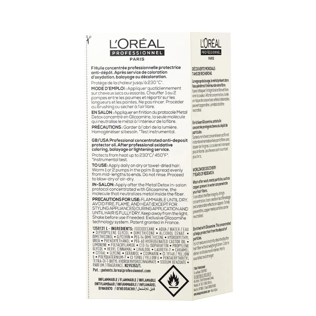  L'Oréal Professionnel METAL DETOX Profesionalno Koncentrovano Ulje za Zaštitu Kose 50 mL
