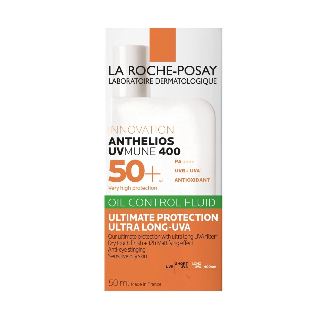 La Roche Posay ANTHELIOS UVMUNE 400 SPF50+ Oil Control Fluid za Masnu Kožu 50 mL
