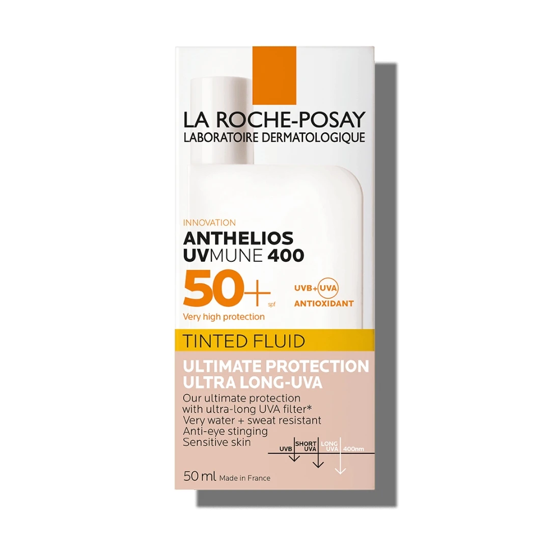La Roche Posay ANTHELIOS UVMUNE 400 SPF50+ Tonirani Fluid za Osetljivu Kožu 50 mL