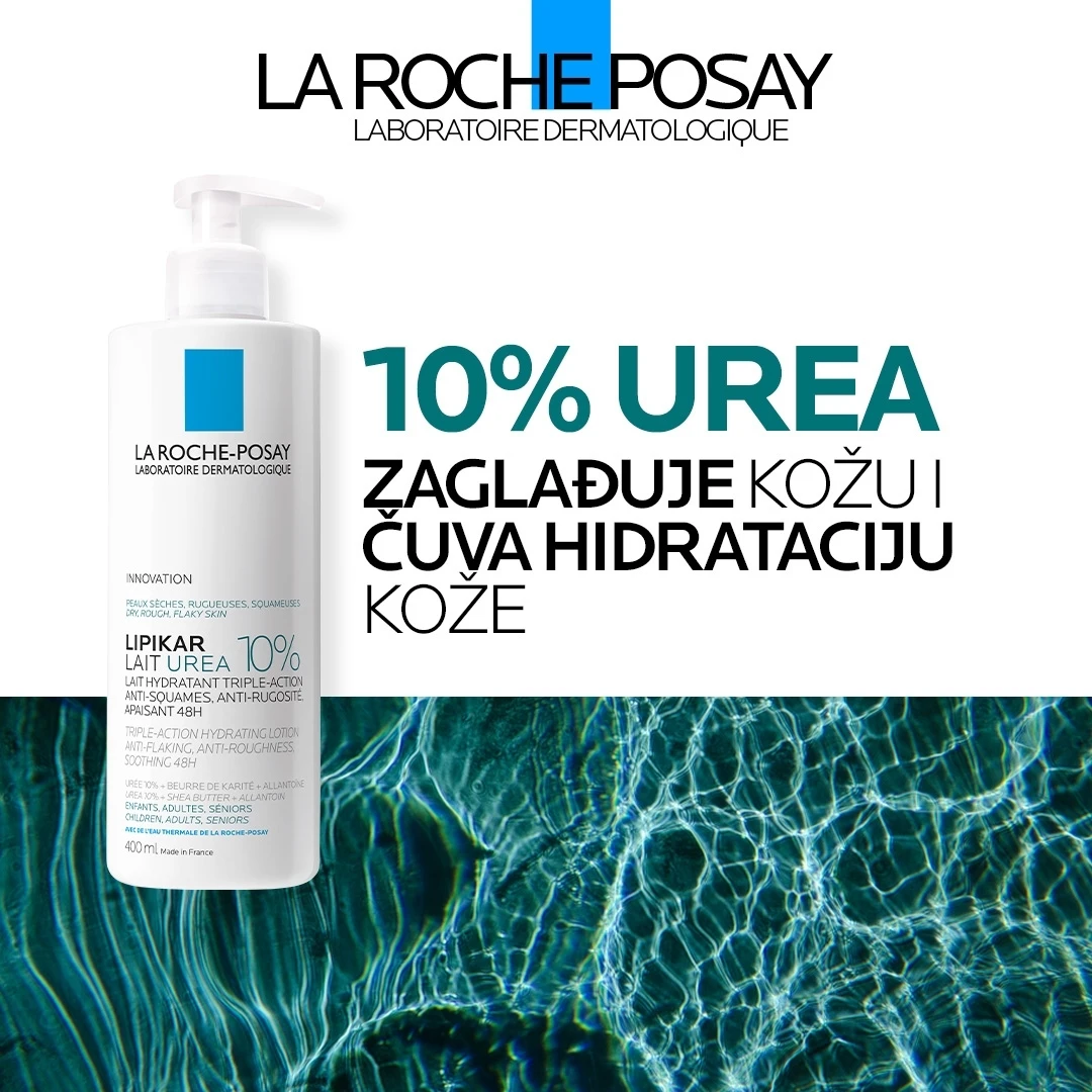 La Roche-Posay LIPIKAR Lait Urea 10%  Mleko za Suvu i Grubu Kožu 200 mL