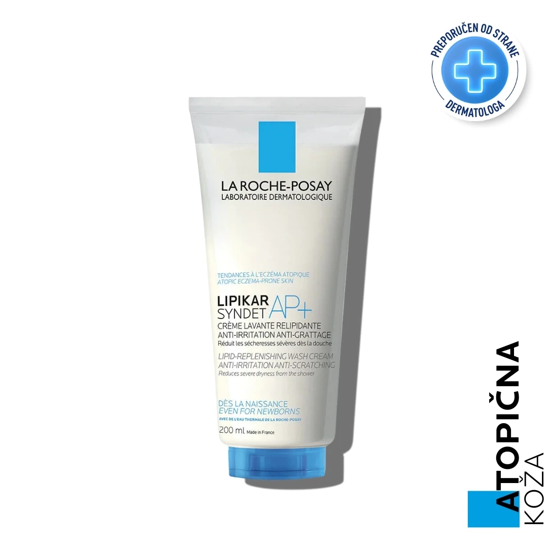 La Roche-Posay LIPIKAR Syndet AP+ Kupka za Pranje kože Tela 200 mL