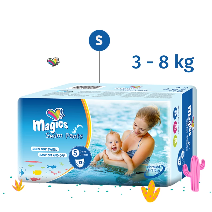 Magics® Pelene za Kupanje S 12 Pelena