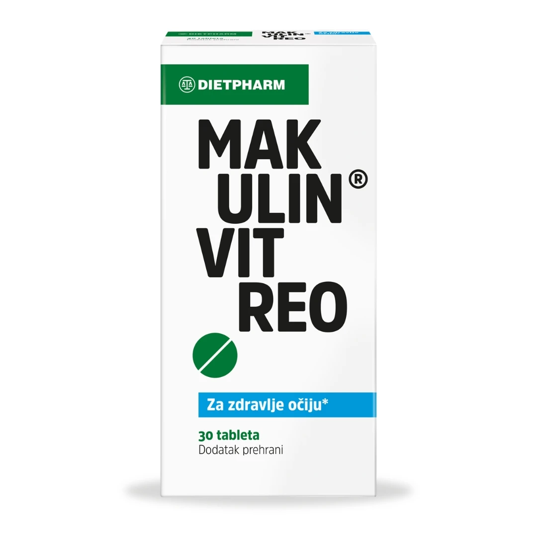 DIETPHARM Makulin® VITREO 30 Tableta sa Hijaluronskom Kiselinom, Vitaminima i Mineralima za Očuvanje Vida