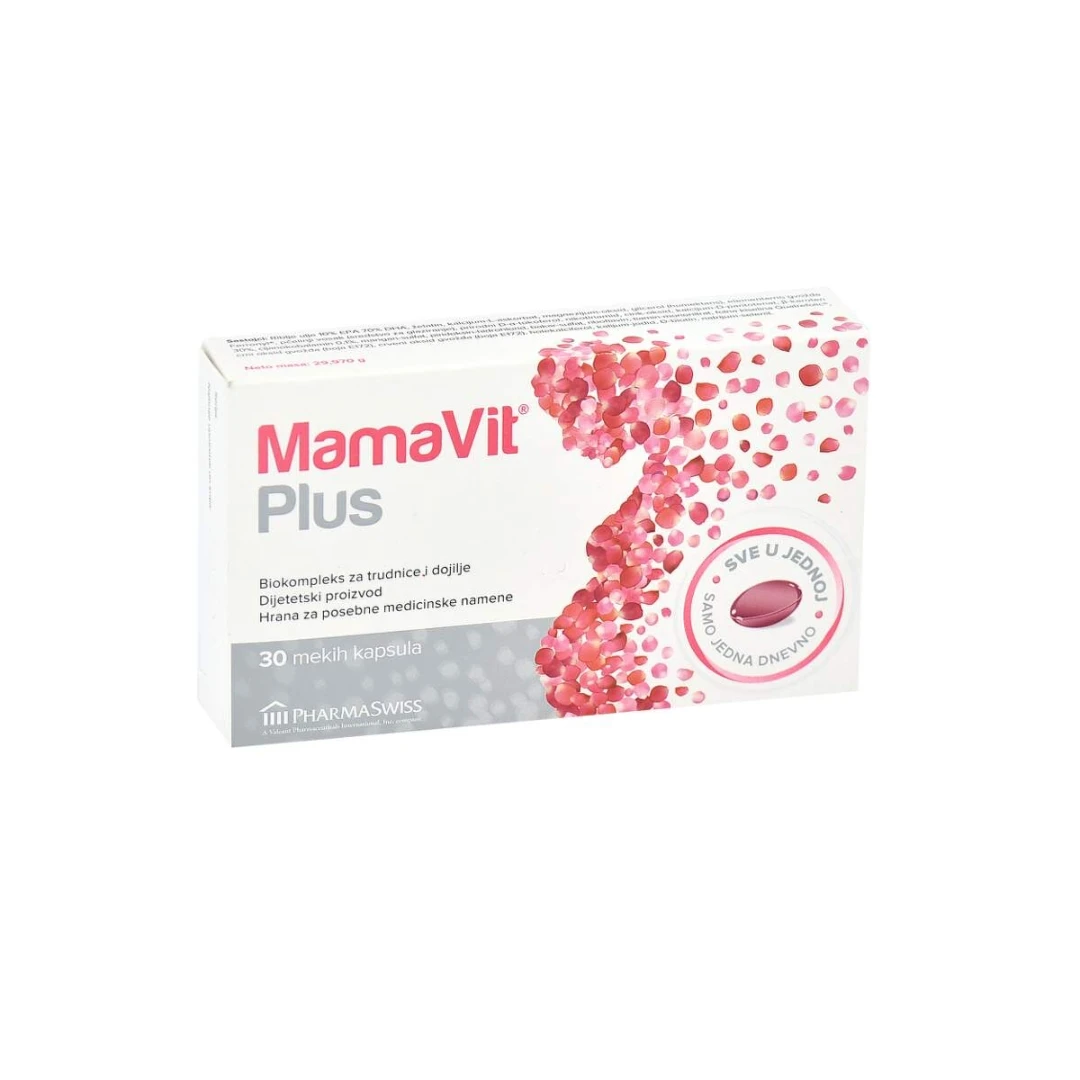 MamaVit Plus Meke Kapsule za Trudnice i Dojilje 30 Kapsula