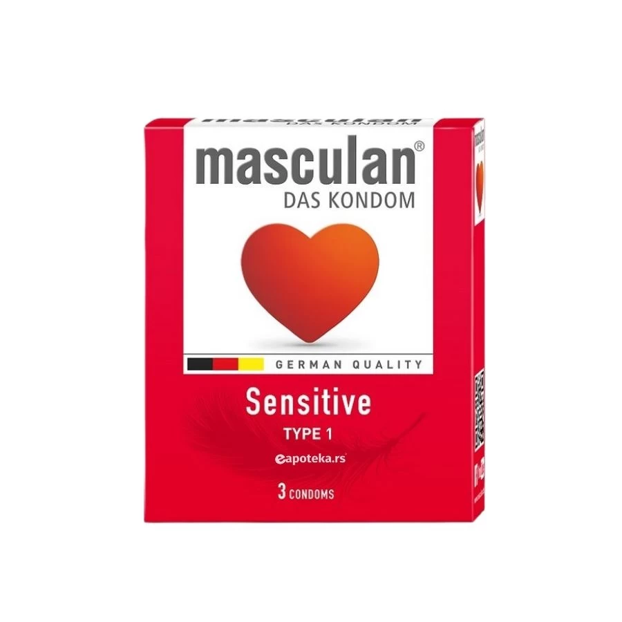 Masculan TYPE 1 Sensitive - 3 Kondoma