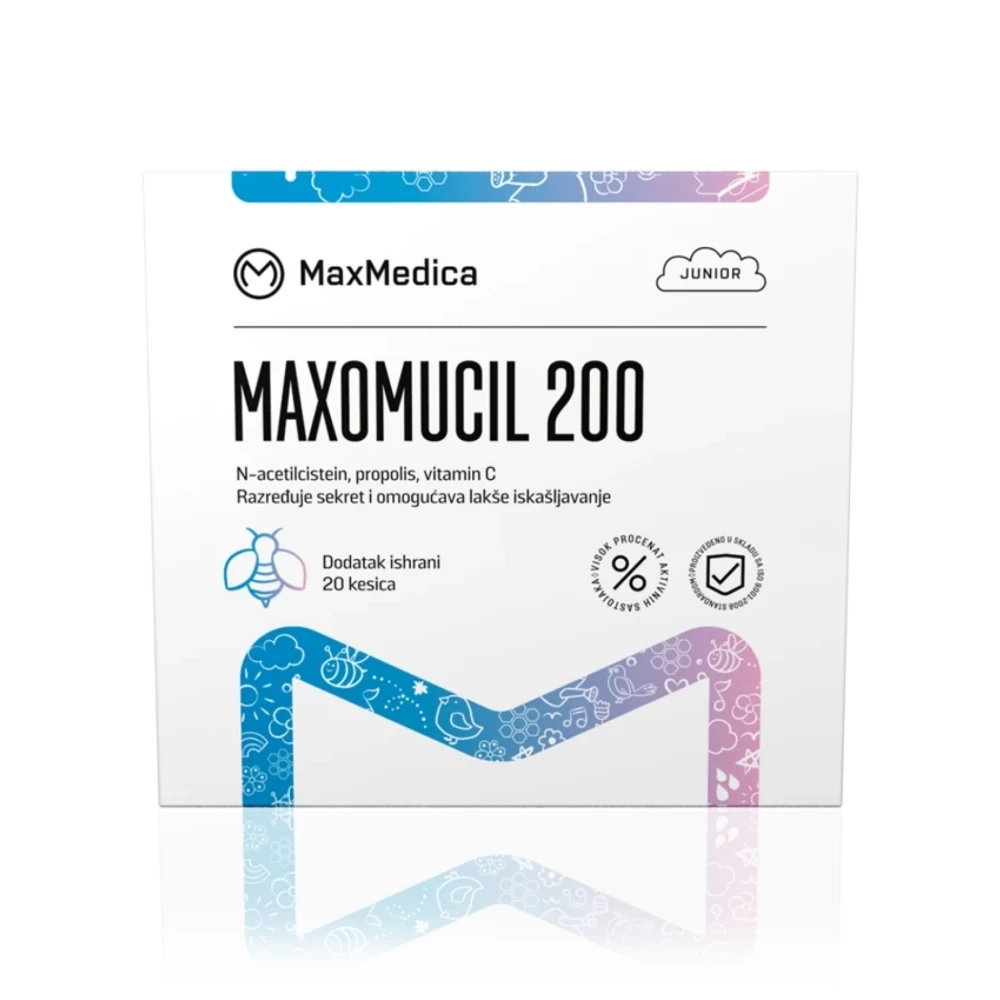 MaxMedica MaxoMucil 200 20 Kesica NAC