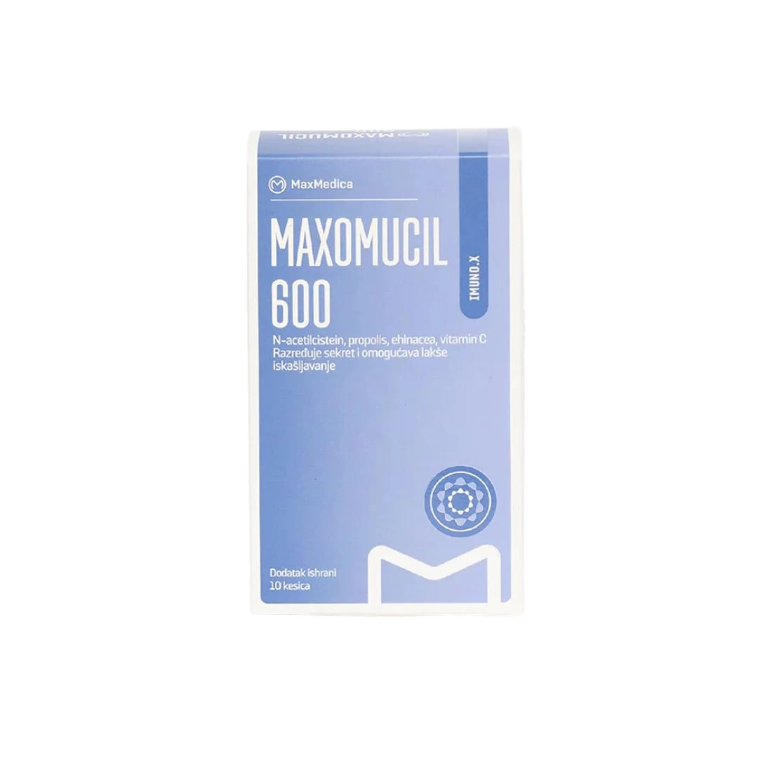 MaxMedica MaxoMucil 600 10 Kesica sa N-acetilcisteinom NAC