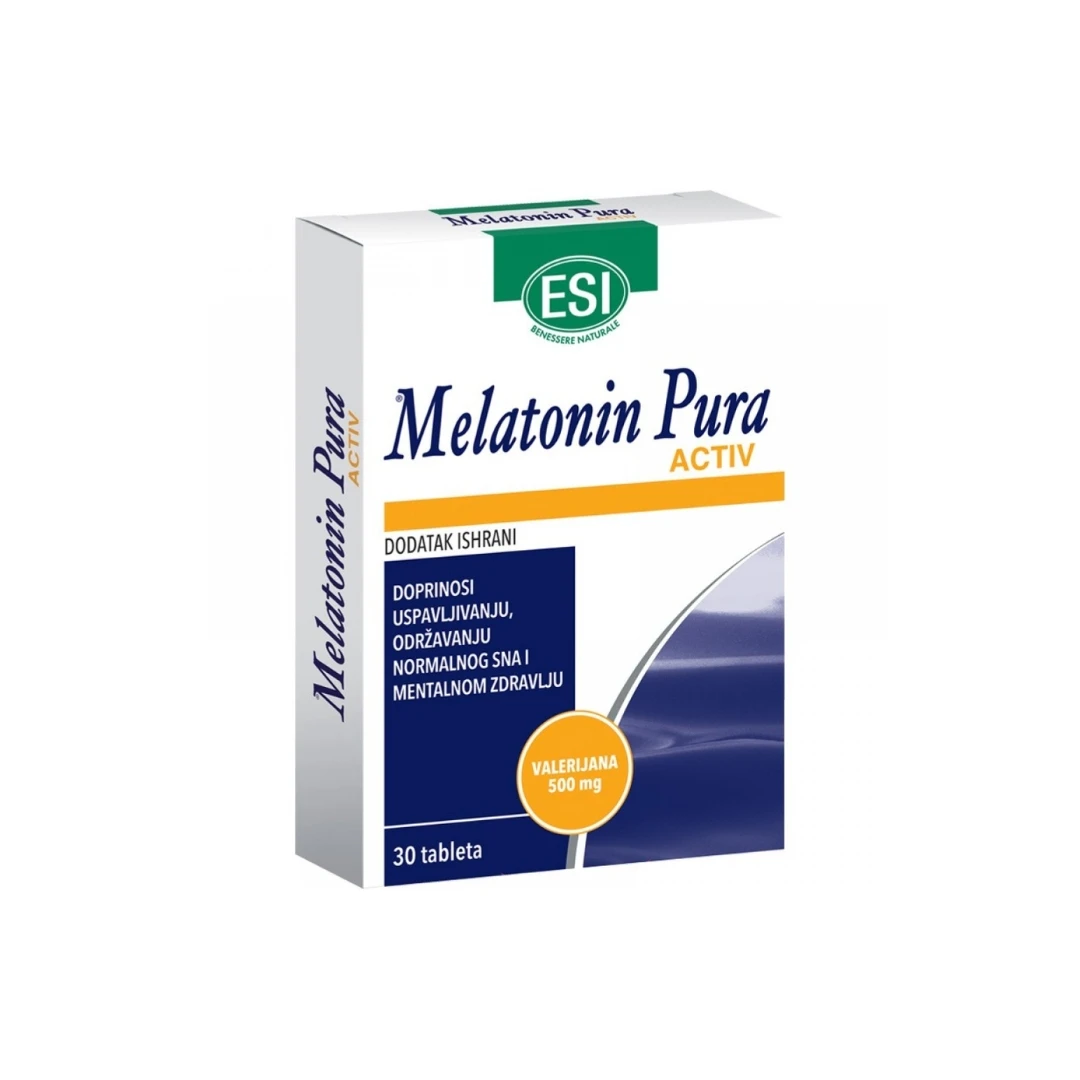 ESI Melatonin Pura® Activ 1 mg sa Valerijanom 30 tableta