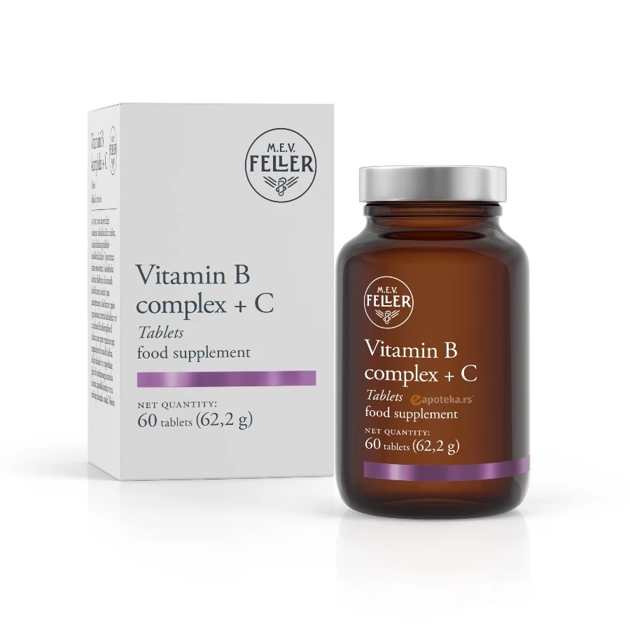 M.E.V. FELLER Vitamin B Complex + C 60 Tableta