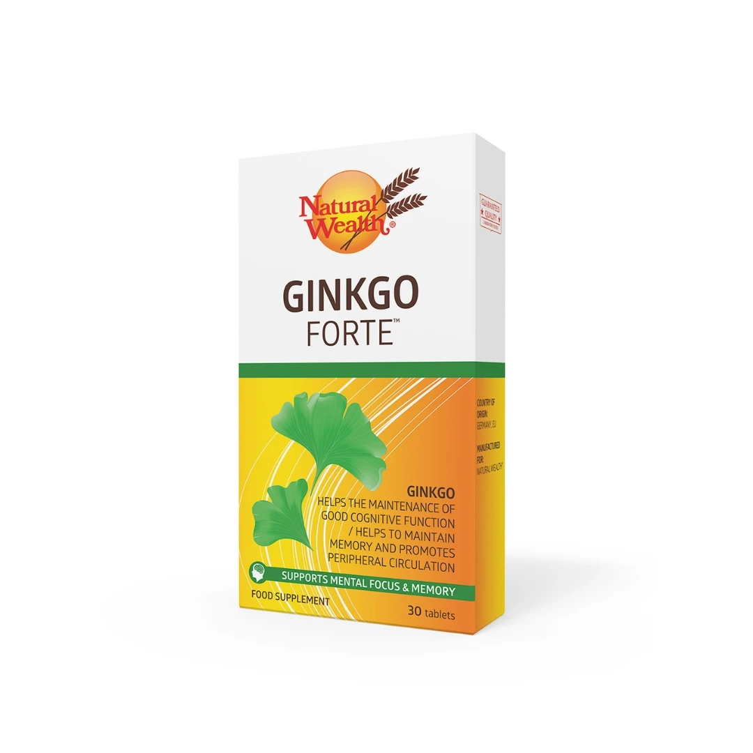 Natural Wealth® GINKGO Forte 60 mg 30 Tableta