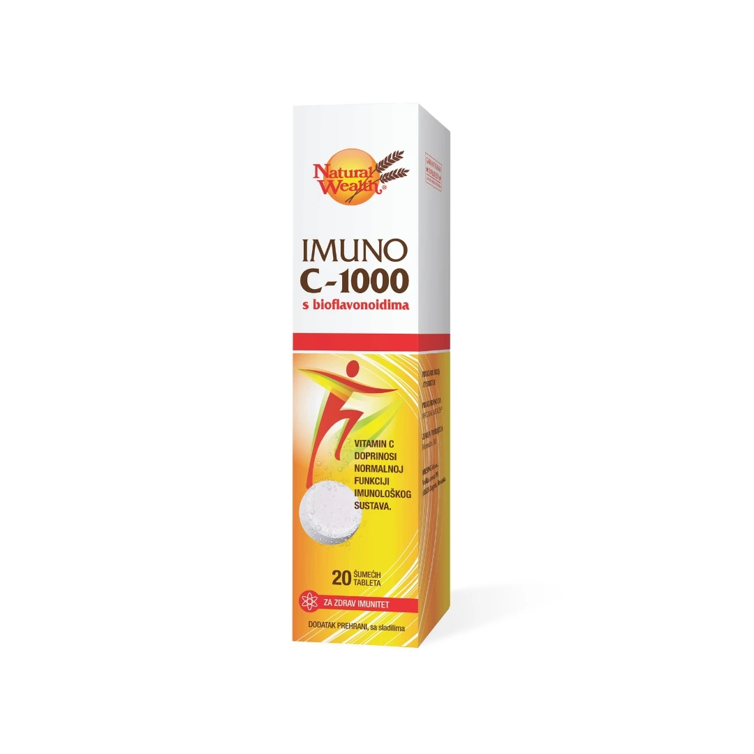 Natural Wealth® Imuno C 1000 sa Bioflavonoidima - 20 Šumećih Tableta
