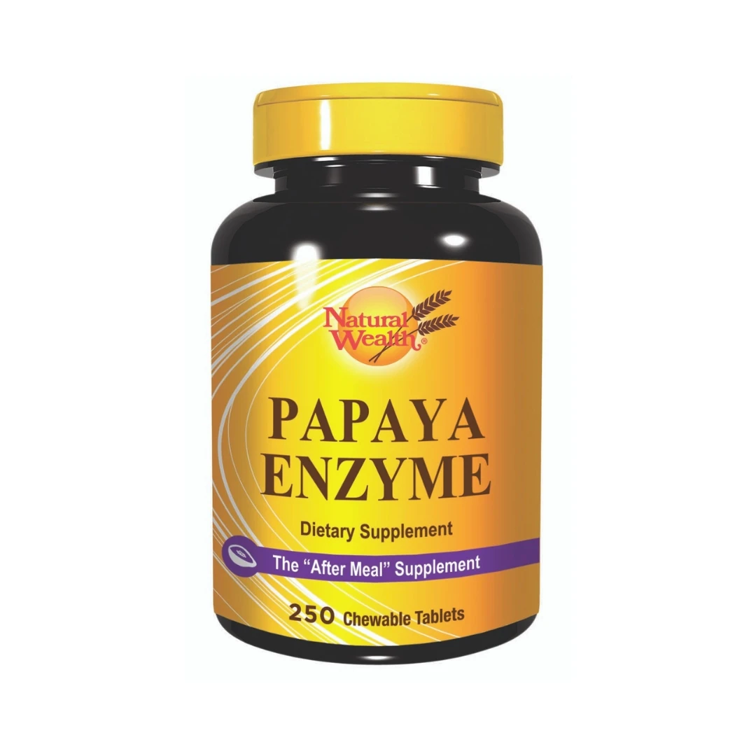 Natural Wealth® Papaya Enzyme 250 Tableta, eApoteka