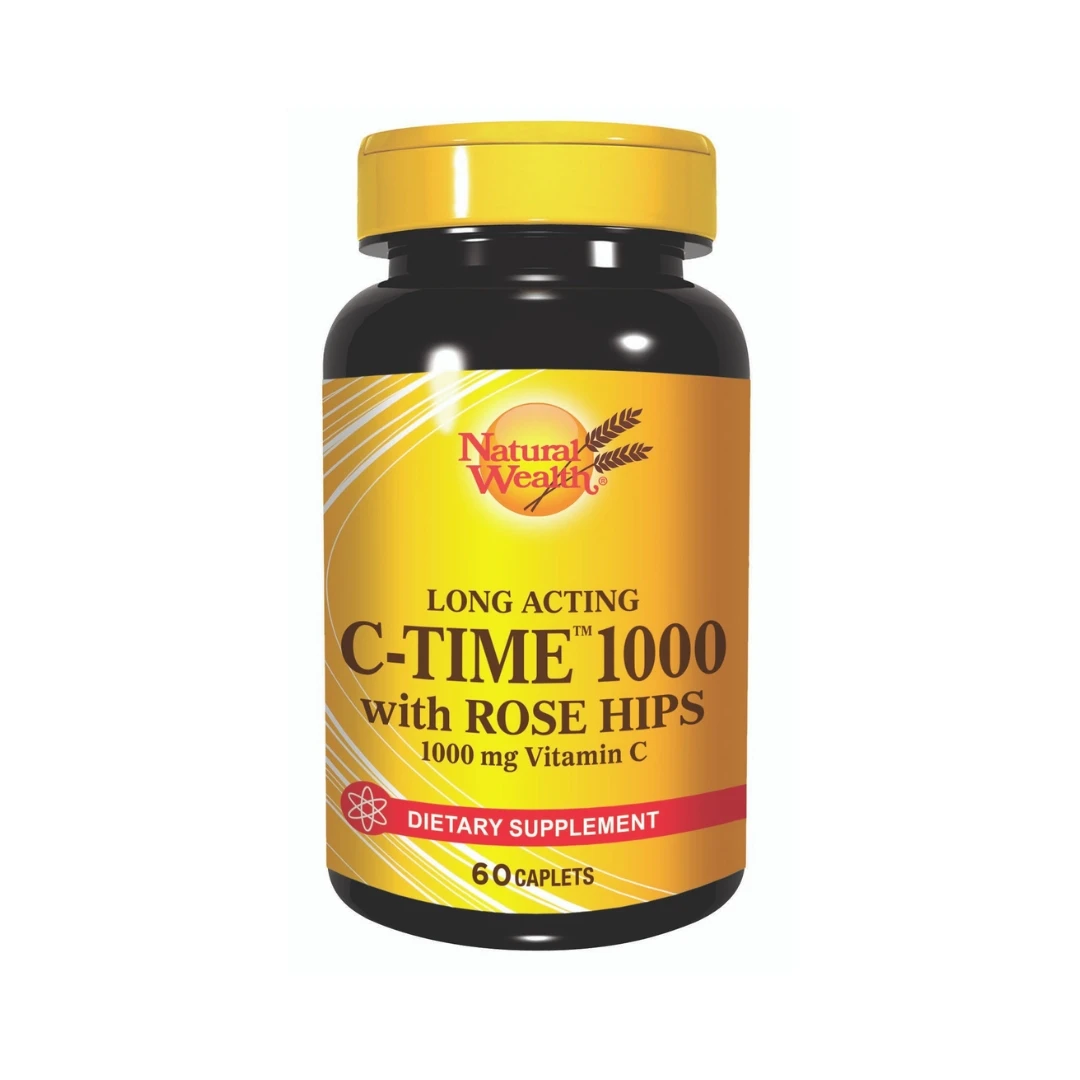 Natural Wealth® Vitamin C TIME 1000 sa Postepenim Otpuštanjem 60 Tableta