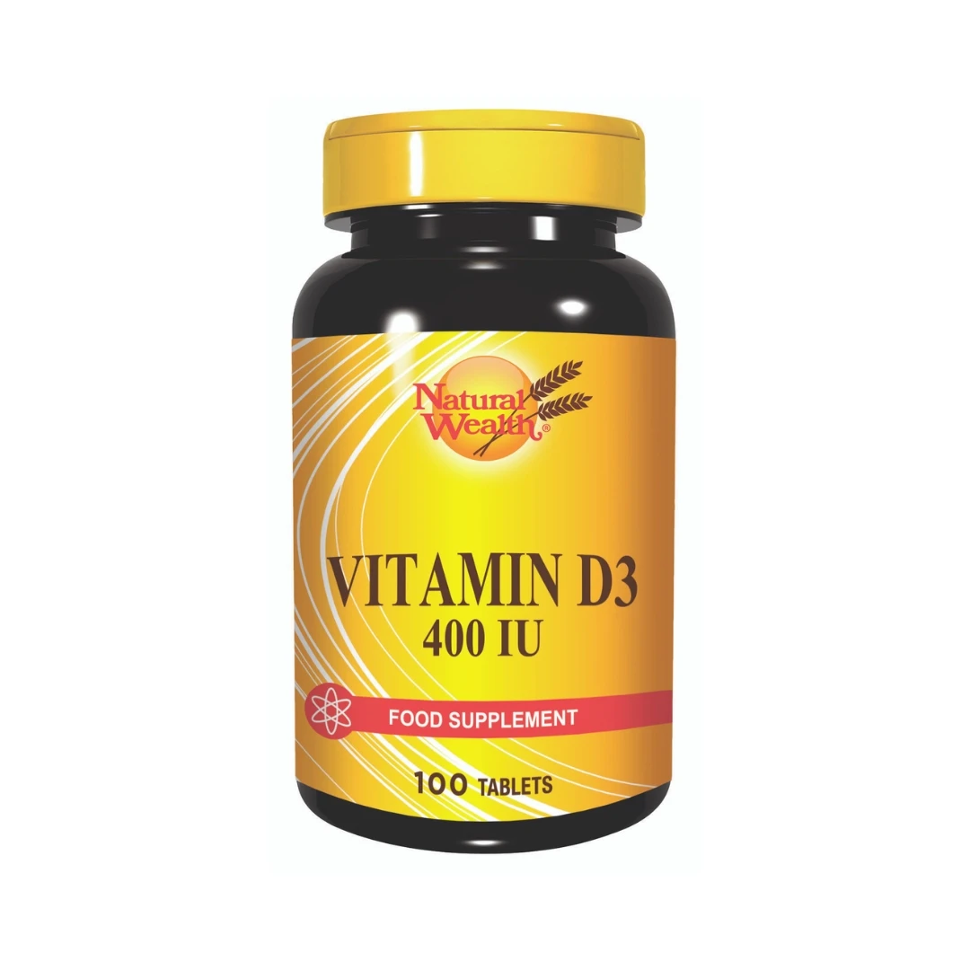 Natural Wealth® Vitamin D3 400 IU 100 Tableta