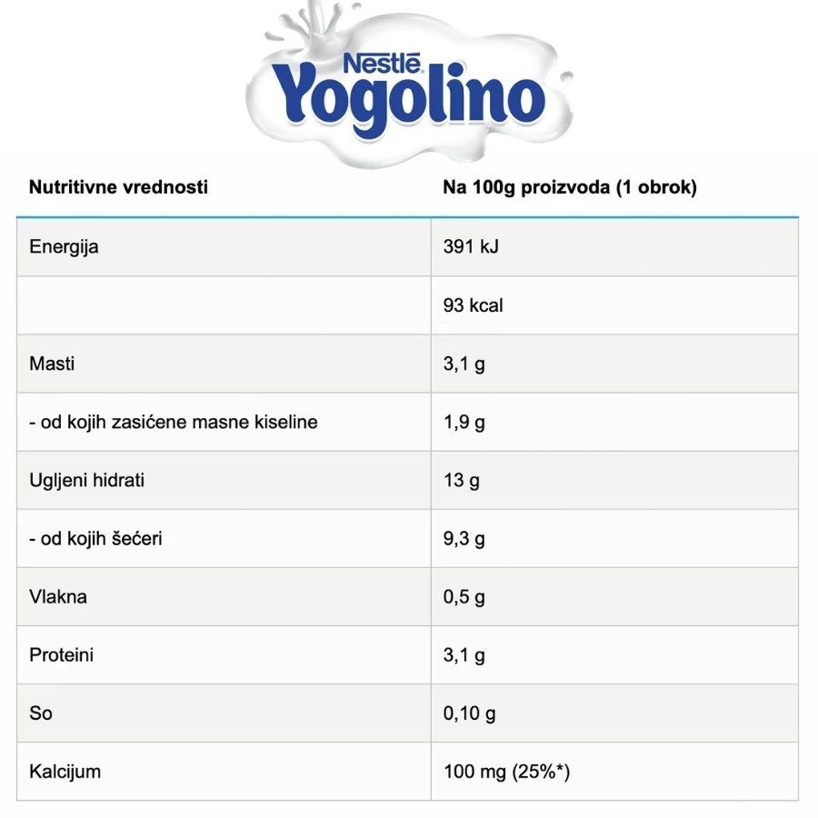 Nestlé Yogolino Dezert Vanila 4x100g