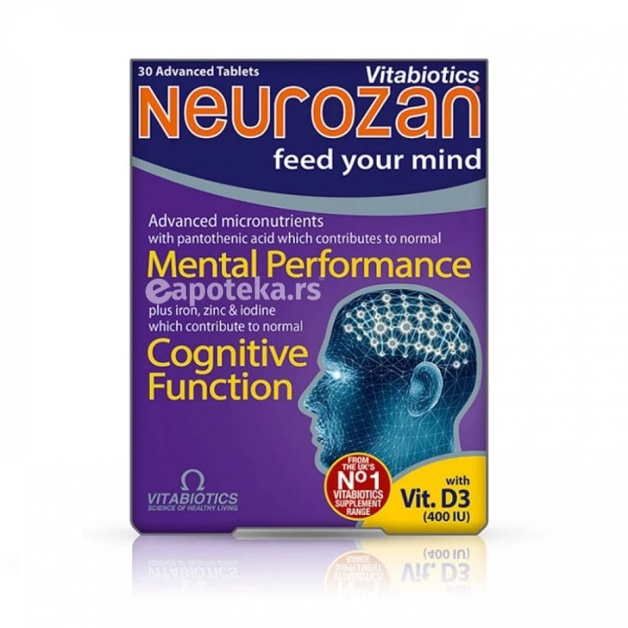 VITABIOTICS Neurozan 30 Tableta za Memoriju i Koncentraciju