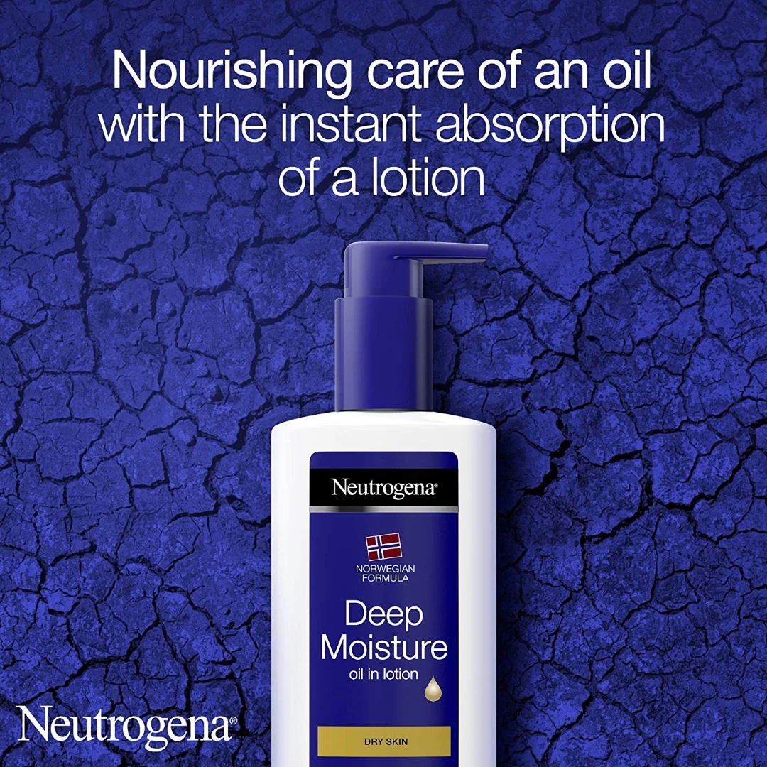Neutrogena® Deep Moisture Uljani Losion za Telo za Veoma Suvu Kožu 400 mL