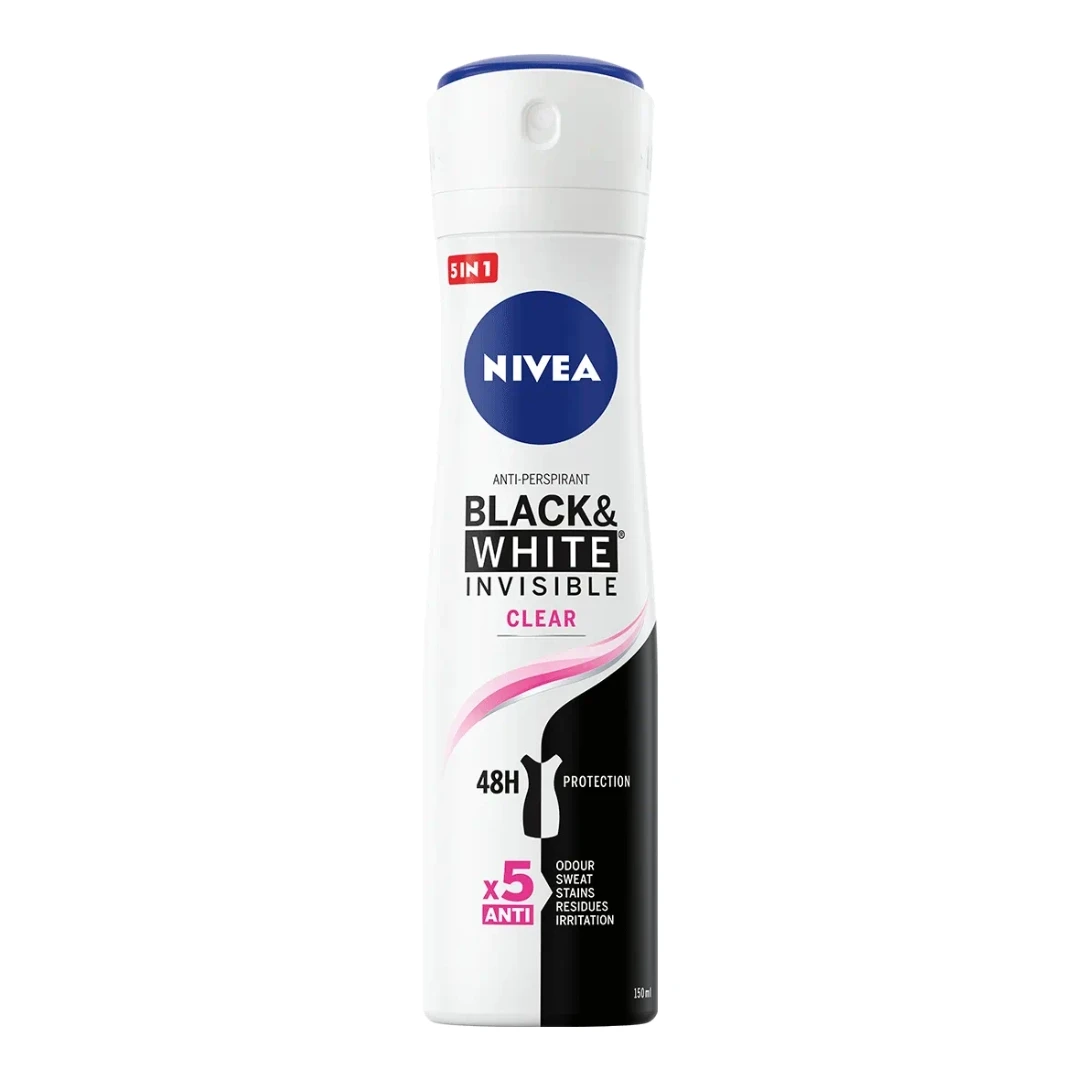 NIVEA Deo Sprej Black&White INVISIBLE Antiperspirant  150 mL