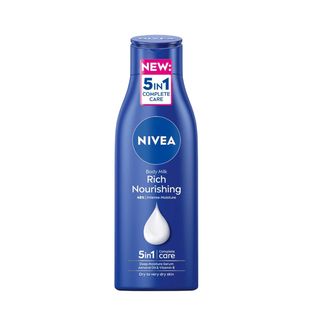 NIVEA Hranljivo Mleko za Negu Tela Rich Nourishing  za Intenzivnu Hidrataciju 250 mL