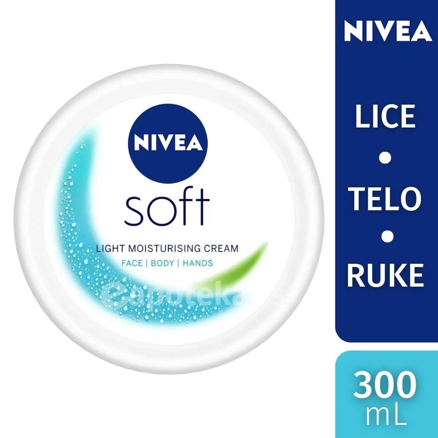 NIVEA Soft Krema 300 mL; Univerzalna Krema; sa Vitaminom E
