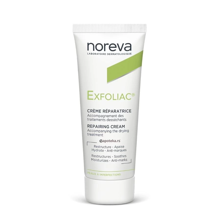 noreva EXFOLIAC® Rekonstruktivna Hidratantna Krema Exfoliac Reconstructive Cream 40 mL; Akne; Bubuljice; Posle Tretmana