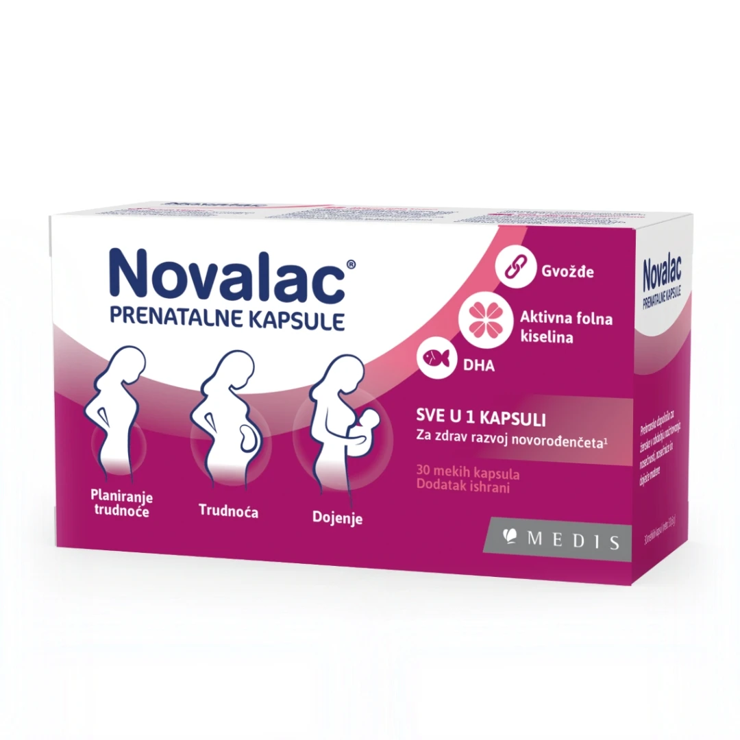 Novalac® Prenatal 30 Kapsula Vitamini za Trudnice i Dojilje
