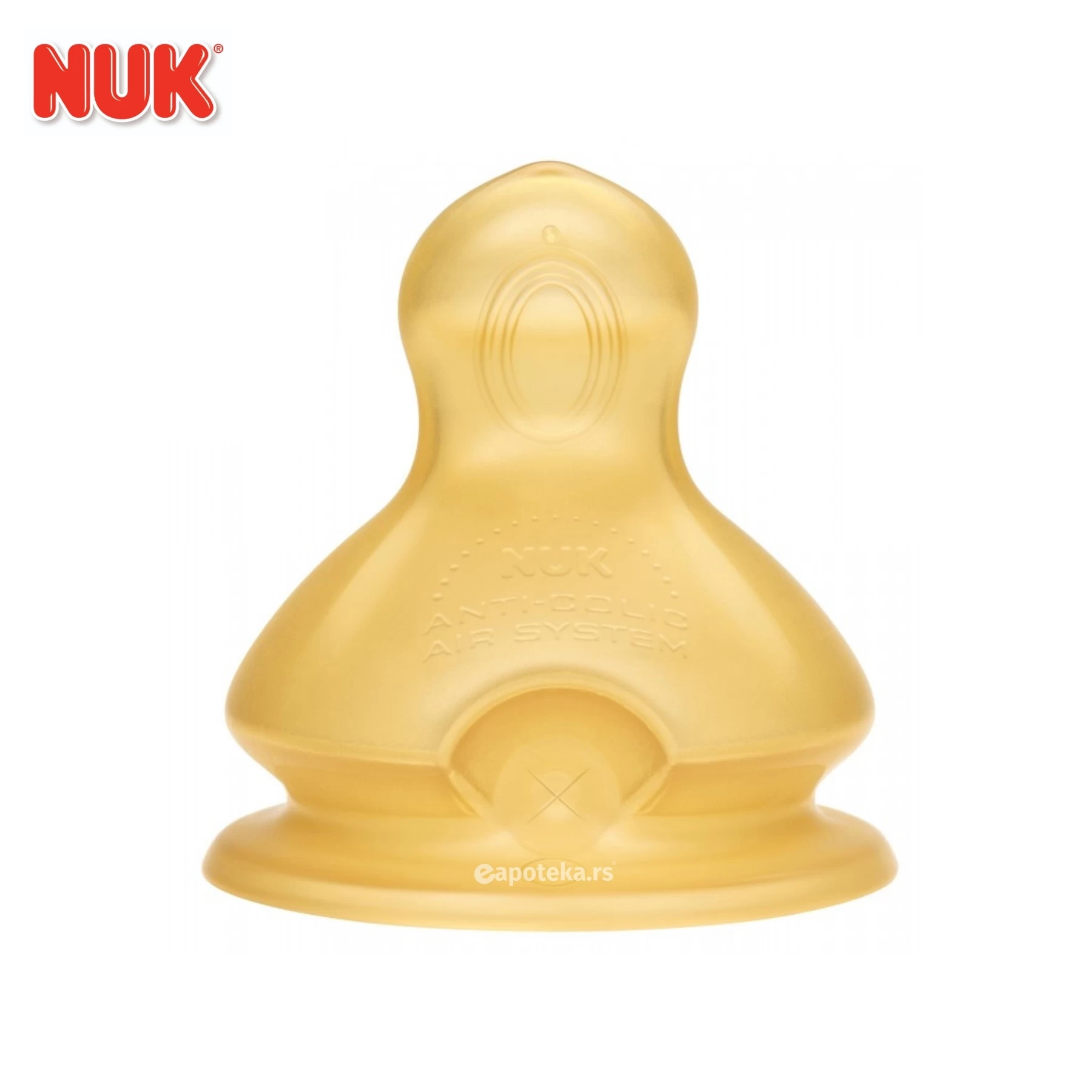 NUK® Cucla Kaučuk 0-6m, za Mleko 701239