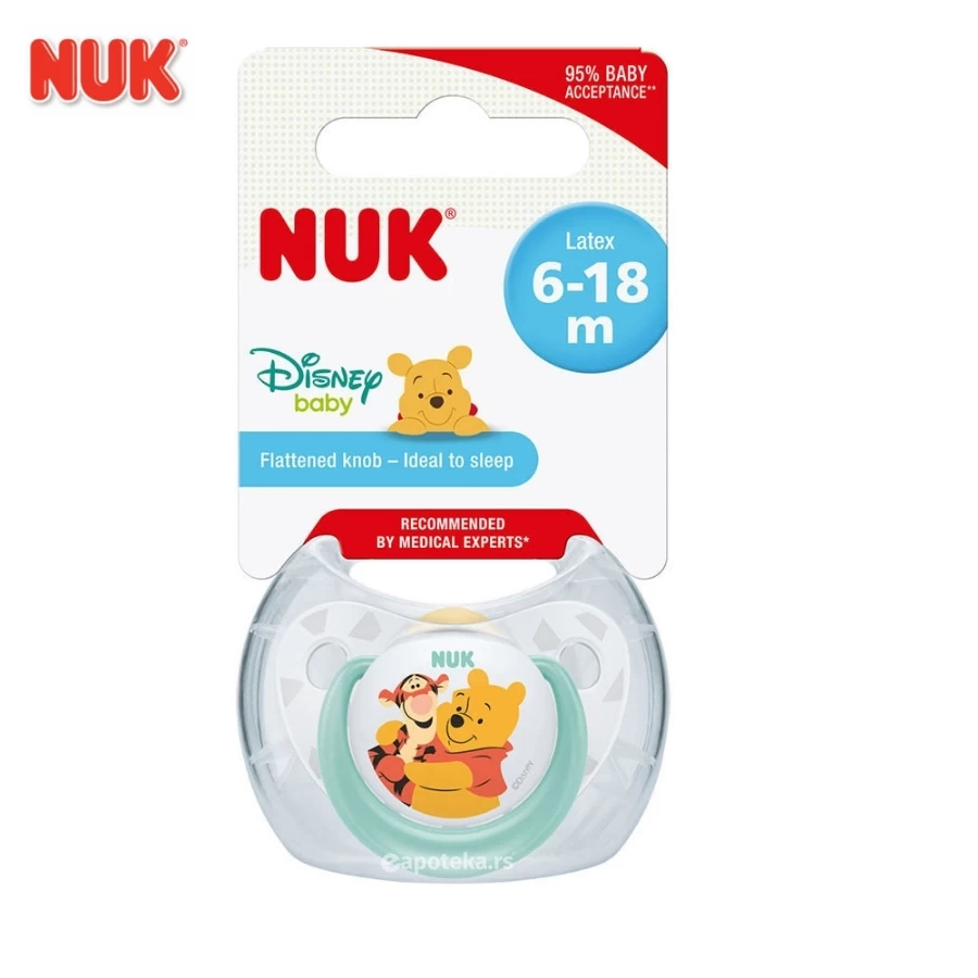 NUK® Varalica Kaučuk Winnie the Pooh 1, 6-18m