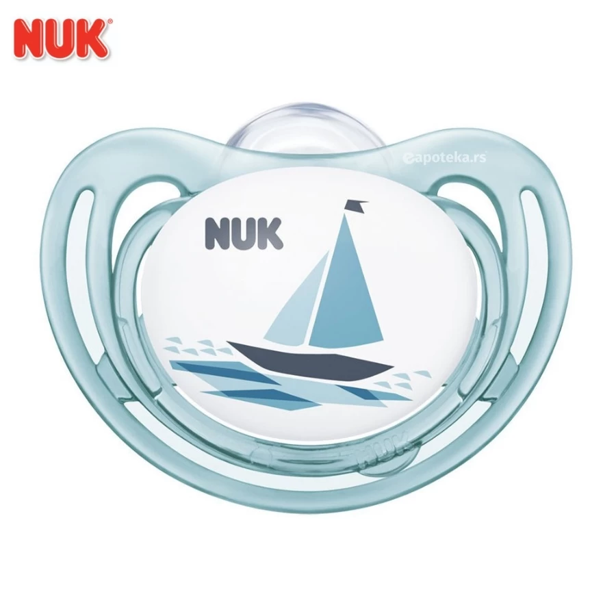 NUK® Varalica Silikon Free Style Brod, 0-6m