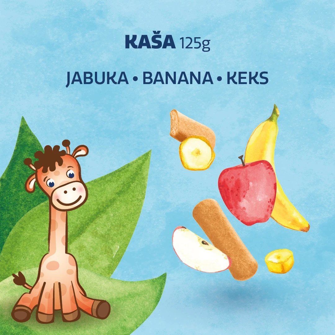 Nutrino Kašica Pire od Voća-Jabuka i Banana sa Keksom 125 g