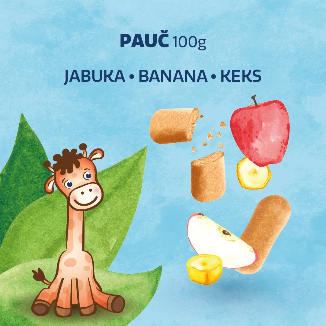 Nutrino Voćni Pire–Jabuka i Banana sa Keksom 100 g