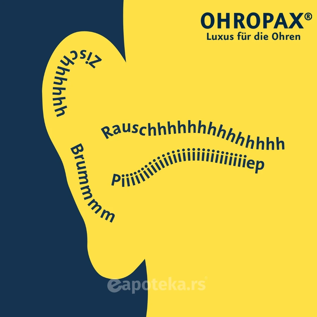 OHROPAX® Silicon Clear 2 Čepića; Silikonski Čepovi za Uši