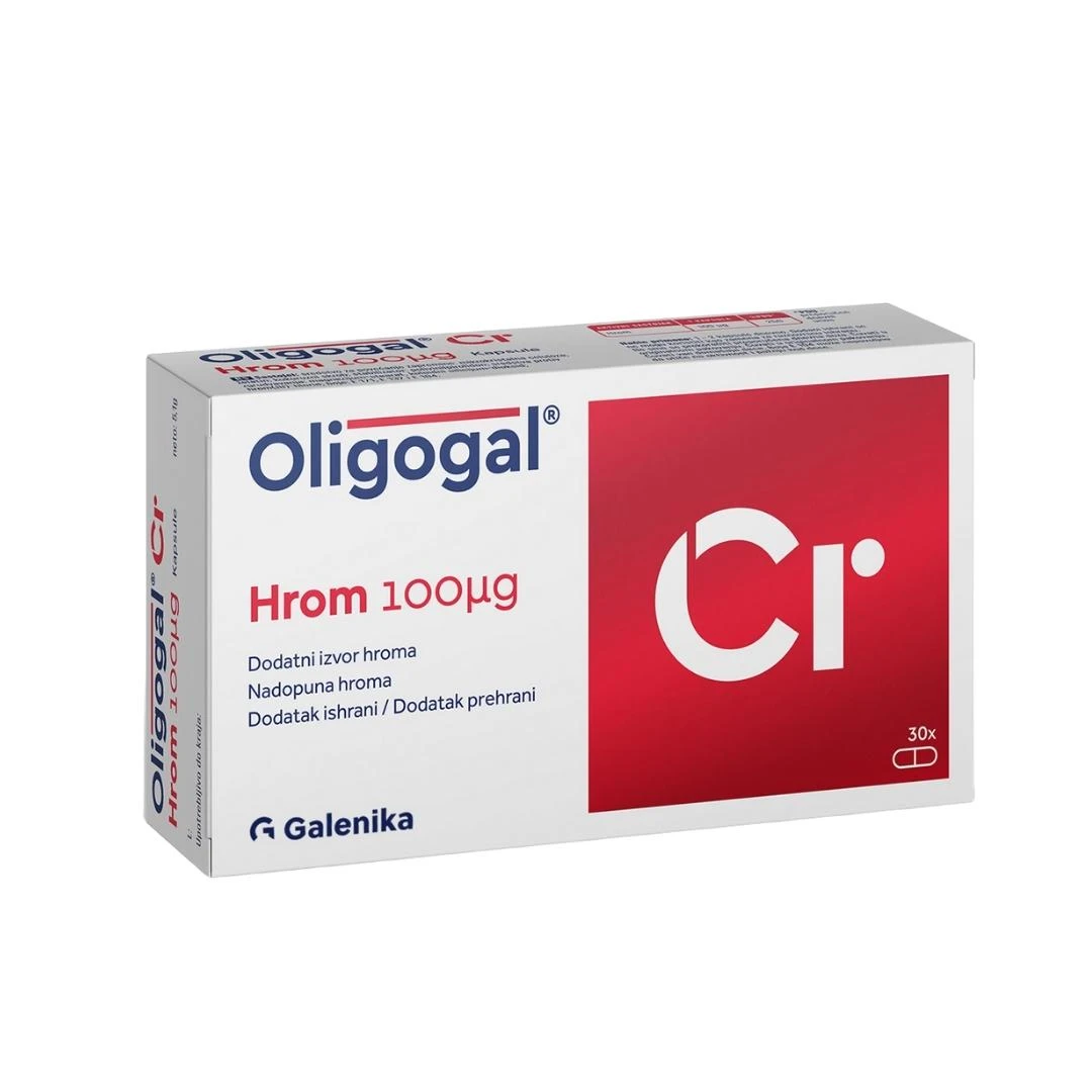 Galenika Oligogal® Cr HROM 100 mcg 30 Kapsula