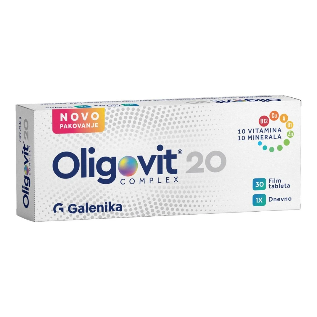 GALENIKA Oligovit® COMPLEX Multivitamini 30 Film Tableta