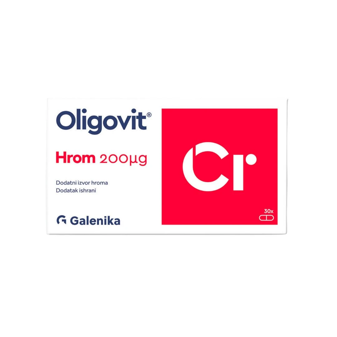 Oligovit® Hrom Cr 200 mcg 30 Kapsula za Snižavanje Šećera u Krvi