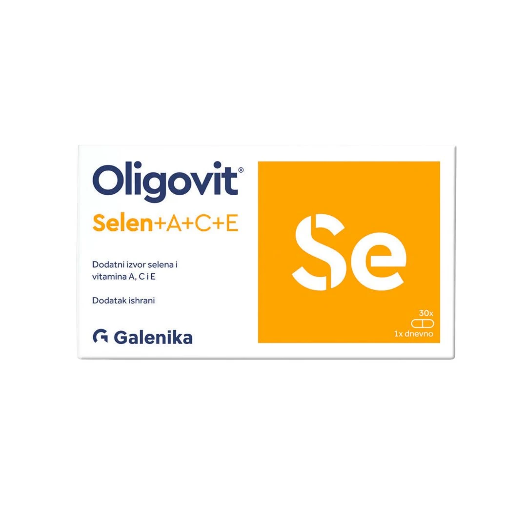 Oligovit® Selen 30 Kapsula sa Selenom, Vitamin A, C, E Antioksidans
