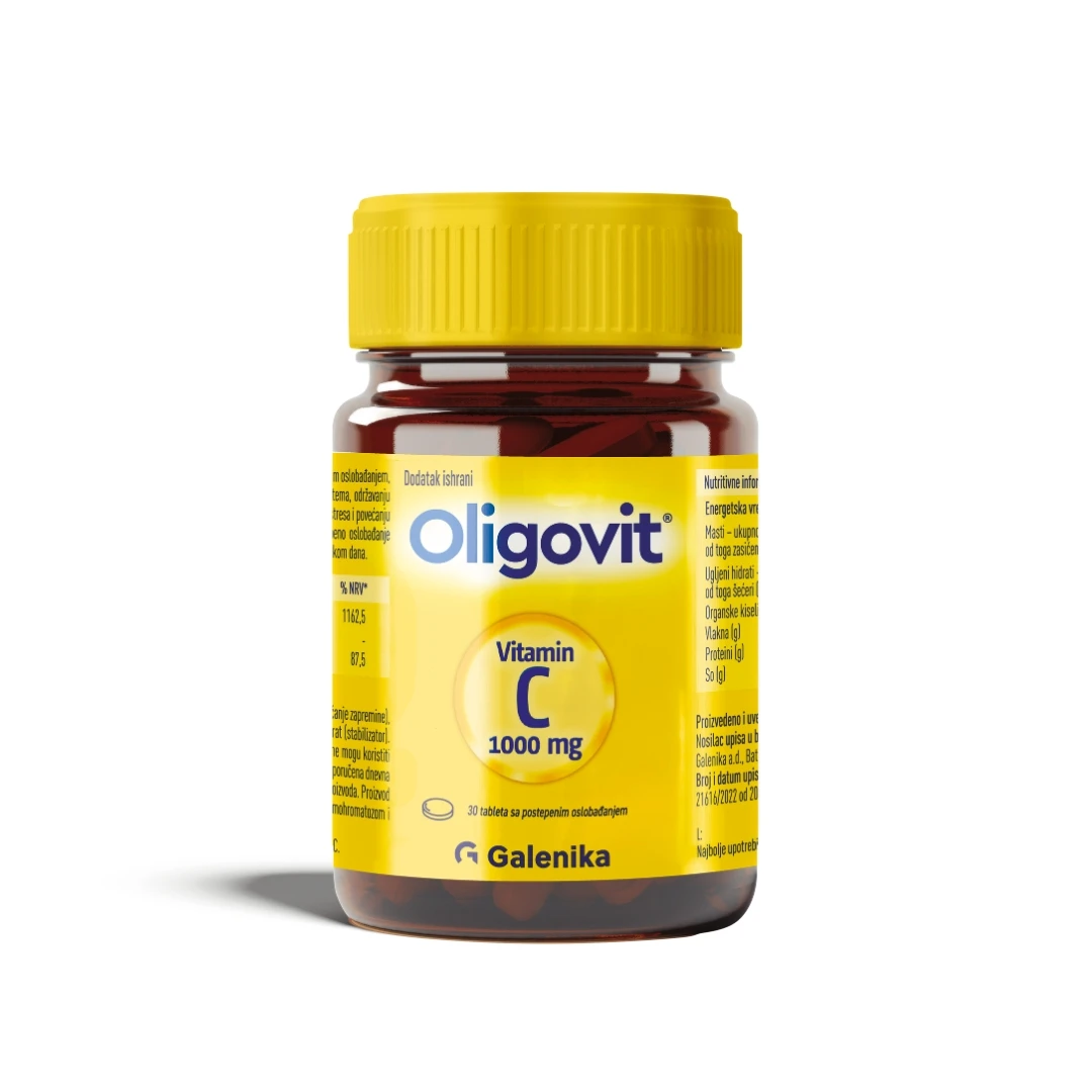 Oligovit® Vitamin C 1000 30 Tableta sa Šipurkom