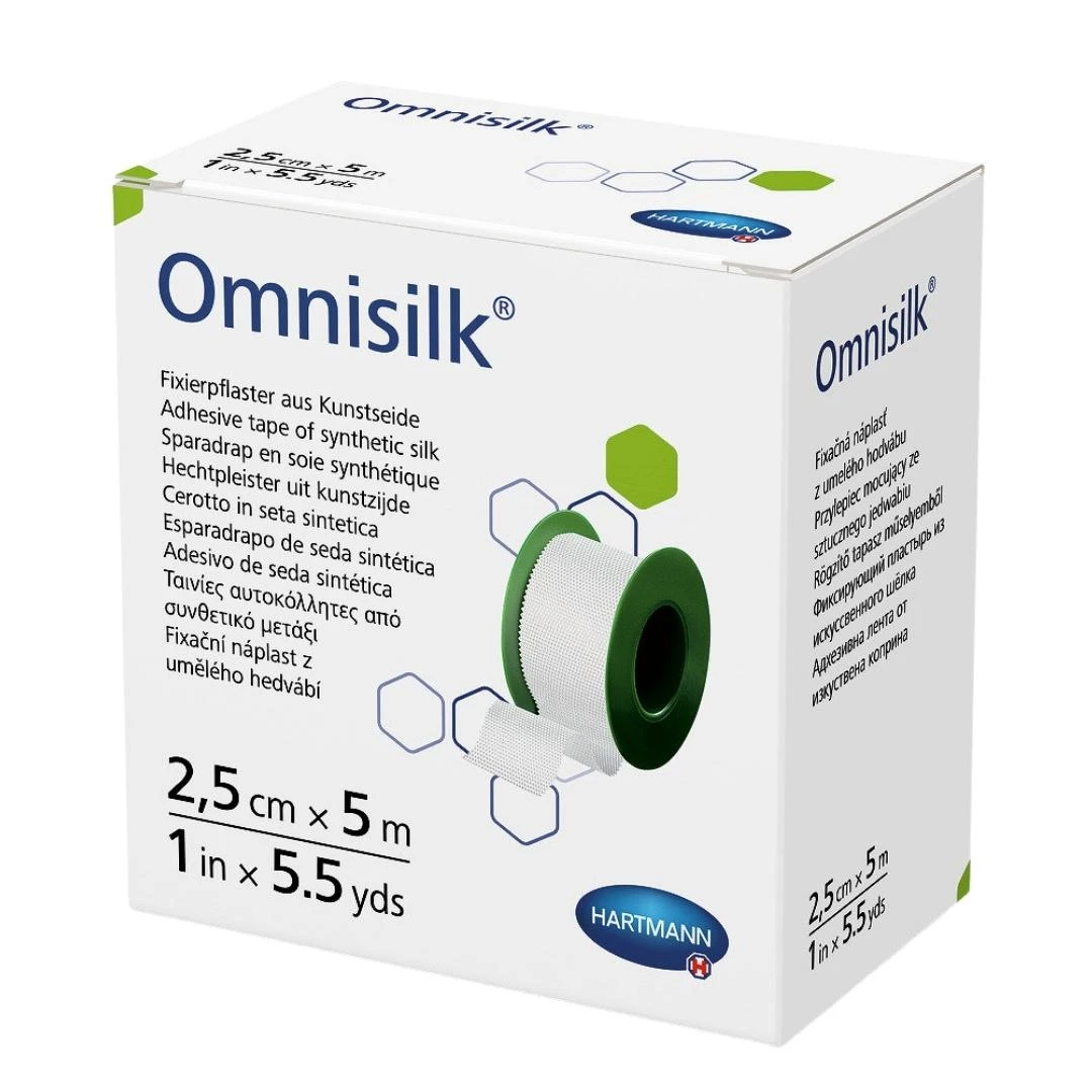 HARTMANN Omnisilk® Lepljiva Papirna Hipoalergena Traka 2,5cm x 5m 
