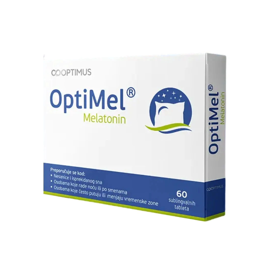 OptiMel® Melatonin 60 Sublingvalnih Tableta za Spavanje