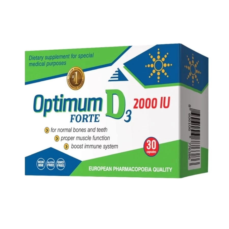 Optimum D3 2000 IU FORTE 30 Kapsula Vitamin D3