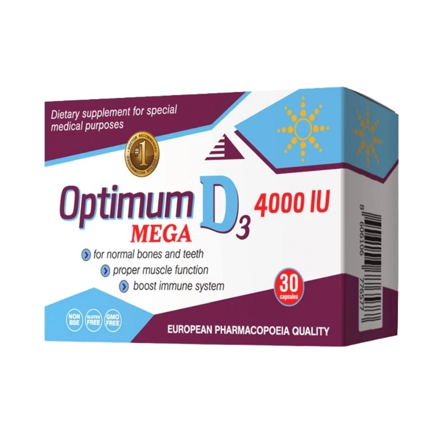 Optimum D3 4000 IU MEGA 30 Kapsula Vitamin D3
