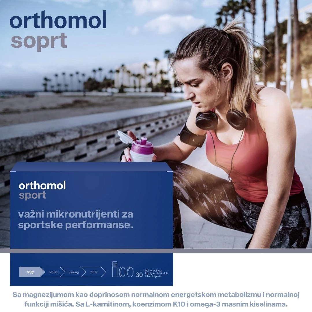 Orthomol Sport 30 Doza; Vitamini za Sportiste sa L karnitinom