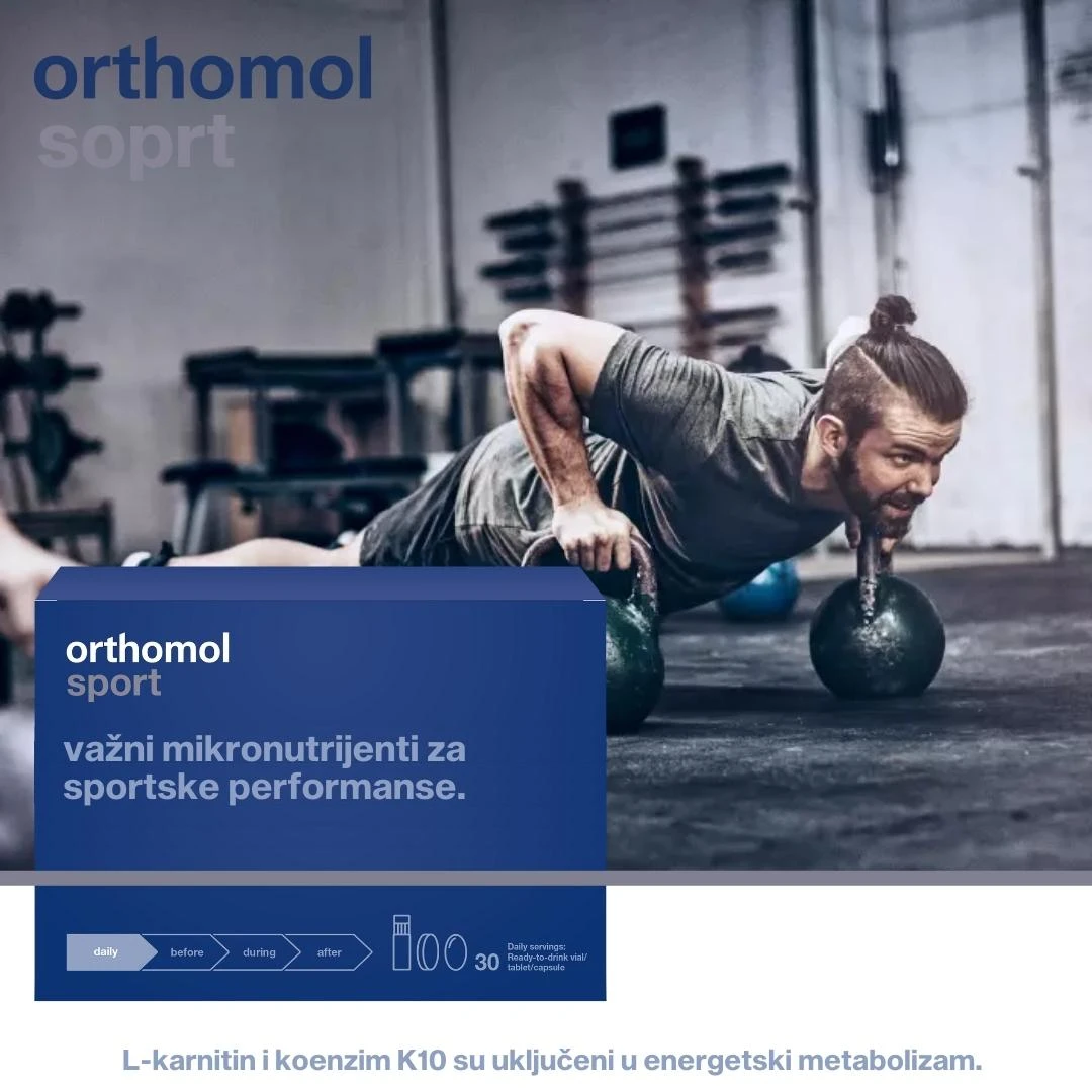 Orthomol Sport 30 Doza; Vitamini za Sportiste sa L karnitinom