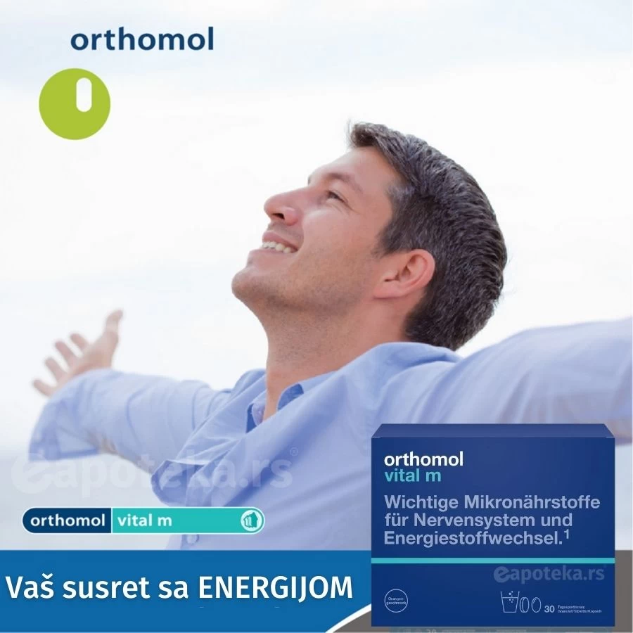 Orthomol Vital M Granule Vitamini za Muškarce 15 Kesica za Imunitet