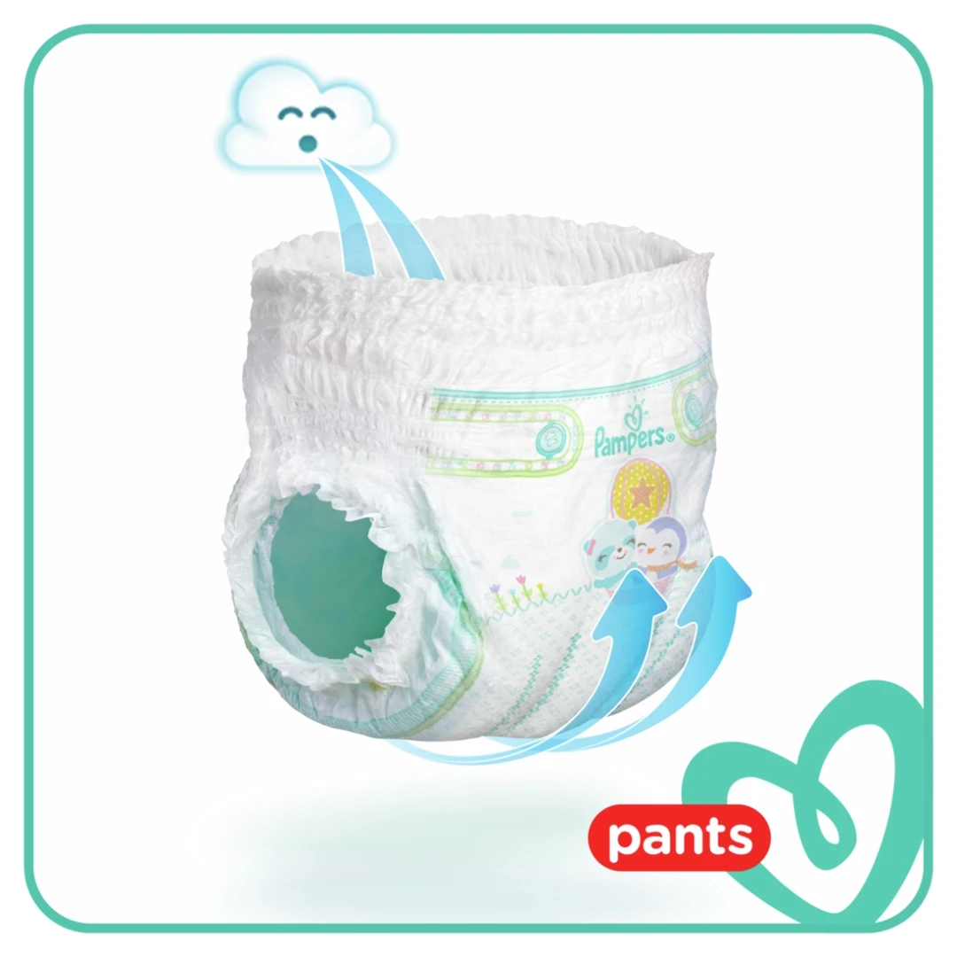 Pampers® PANTS 4 Gaćice za Bebe MAXI 52 Komada; za Bebe od 9 do 14 kg