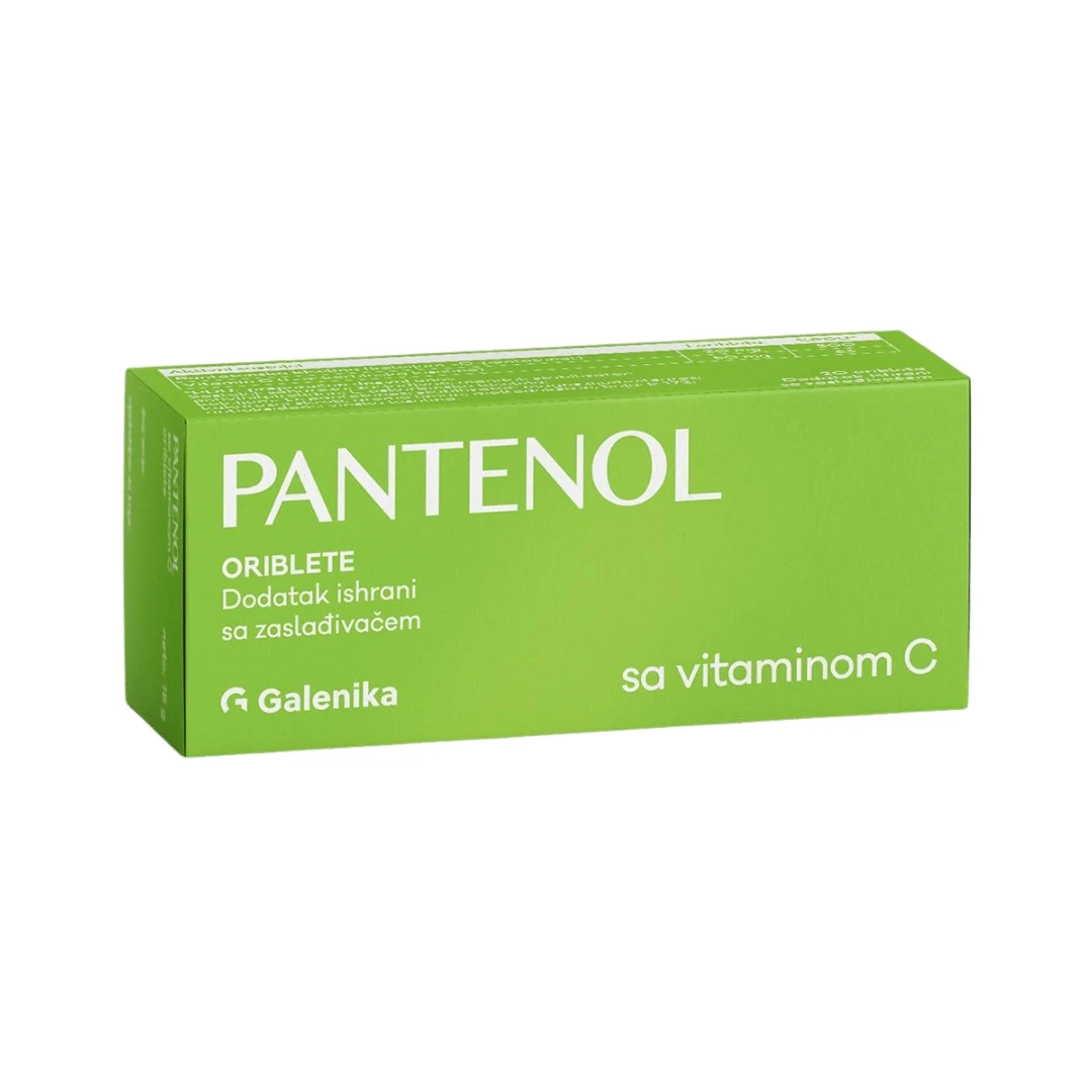 Galenika Pantenol Oriblete sa Vitaminom C 20 Oribleta